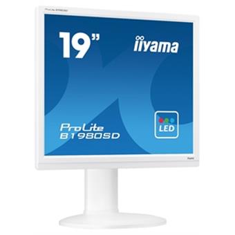 19" LCD iiyama Prolite B1980SD-W1 - 5ms,250cd/m2,1000:1,5:4,VGA,DVI,repro,pivot,výšk.nastav.,bílý