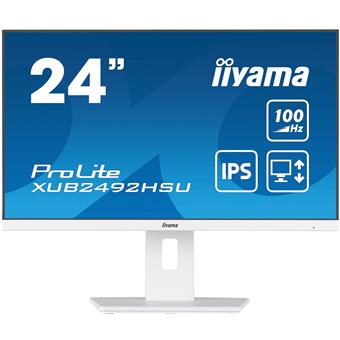 iiyama ProLite/XUB2492HSU-W6/23,8"/IPS/FHD/100Hz/0,4ms/White/3R