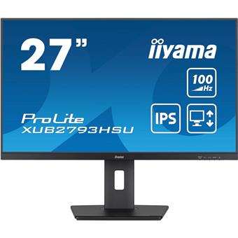 iiyama ProLite/XUB2793HSU-B7/27"/IPS/FHD/100Hz/1ms/Black/3R