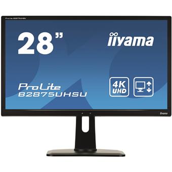 28" LCD iiyama B2875UHSU-B1 - TN,1ms,300cd/m2/1000:1,4K,HDMI,DP,DVI,2xUSB,repro,výš.nastav,černý