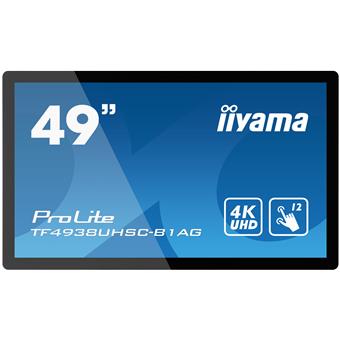 49" iiyama TF4938UHSC-B1AG - OpenFrame,IPS,4K UHD,8ms,500cd/m2, 1000:1,16:9,VGA,HDMI,DP,DVI,USB,repr