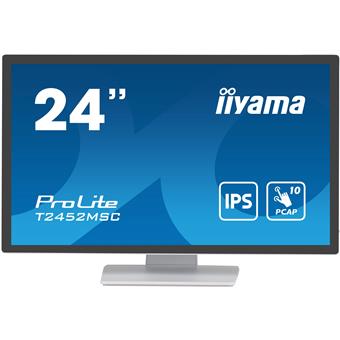24" LCD iiyama T2452MSC-W1: PCAP, IPS, FHD, HDMI, whit