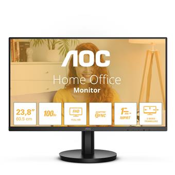 AOC/24B3HMA2/23,8"/VA/FHD/100Hz/1ms/Black/3R