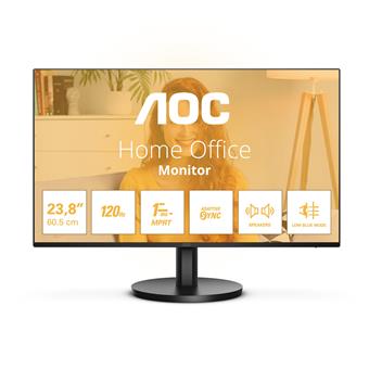 AOC/24B3QA2/23,8"/IPS/FHD/120Hz/1ms/Black/3R