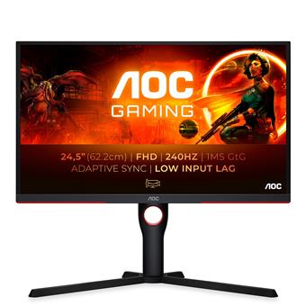 AOC/25G3ZM-BK/24,5"/VA/FHD/240Hz/0,5ms/Blck-Red/3R
