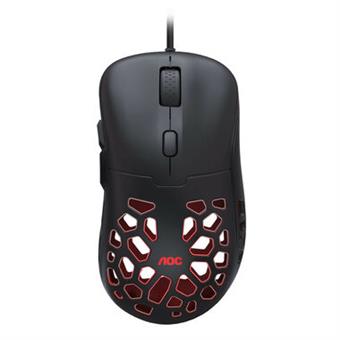 AOC GM510B/Herní/Optická/Pro praváky/16 000 DPI/Drátová USB/Černá