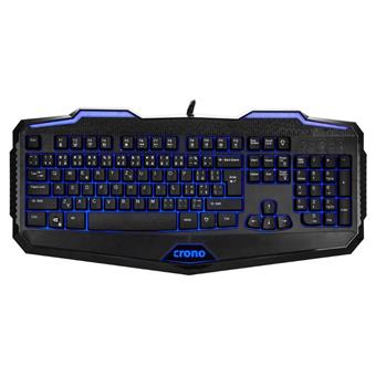 Crono CK2110 - herní klávesnice se 3 barvami podsvětlení , USB, CZ / SK, černá