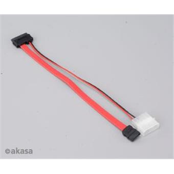 AKASA - slimline SATA na SATA data a power - 20 cm