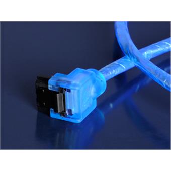AKASA - blue UV 6Gb/s SATA3 kabel - 50 cm