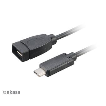 AKASA - USB 3.1 typ C na typ A adaptér - 15 cm
