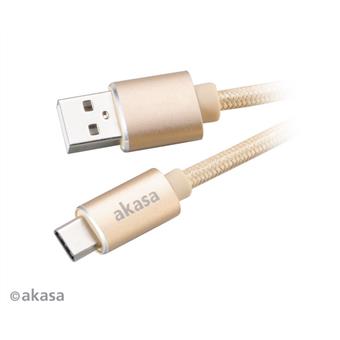 AKASA - USB 2.0 typ C na typ A kabel - 1 m