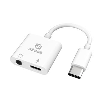 AKASA - Type-C  Headphone Jack & Charger Adapter