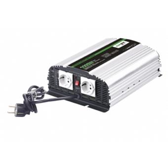 Měnič napětí Carspa CPS100024V/230V 1000W, čistá sinus, s nabíječkou 24V/5A a funkcí UPS