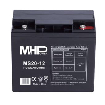 MHPower MS20-12 olověný akumulátor AGM 12V/20Ah T5