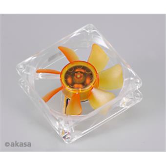 ventilátor Akasa - 8 cm - Amber - ultra tichý