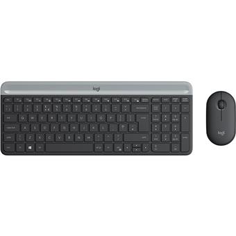set Logitech slim Wireless MK470 - graphite, US