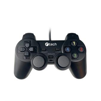 Gamepad C-TECH Callon pro PC/PS3, 2x analog, X-input, vibrační, 1,8m kabel, USB