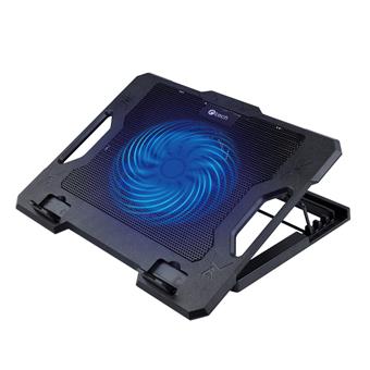 Chladící podložka C-TECH CLP-S100, 17", 1x 140mm, 2x USB, modré podsvícení