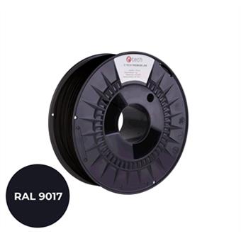 Filament C-TECH PREMIUM LINE, TPU 90A, flexibilní, dopravní černá, RAL9017, 1,75mm, 1kg