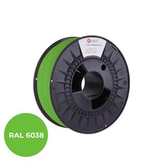 Filament C-TECH PREMIUM LINE, TPU 90A, flexibilní, luminiscenční zelená, RAL6038, 1,75mm, 1kg