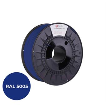 Filament C-TECH PREMIUM LINE, TPU 90A, flexibilný, signálny modrá, RAL5005, 1,75mm, 1k