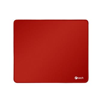 Podložka pod myš C-TECH MP-01, červená, 320x270x4mm, obšité okraje