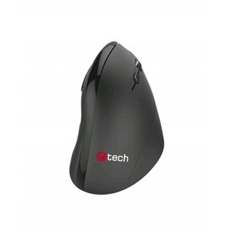 C-TECH Myš VEM-08, vertikální, černá, USB
