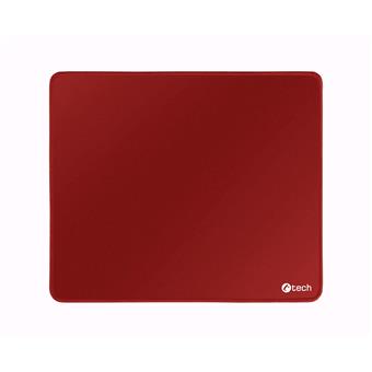 Podložka pod myš C-TECH MP-01, červená, 320x270x4mm, obšité okraje