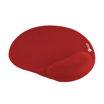 Podložka pod myš gélová C-TECH MPG-03, červená, 240x220mm