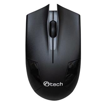 C-TECH WLM-08/Kancelářská/Optická/Bezdrátová USB/Černá