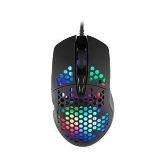 Herní myš C-TECH Scarab, casual gaming, 7200 DPI, RGB podsvícení, USB