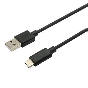 Kabel C-TECH USB 2.0 AM na Type-C kabel (AM/CM), 1m, černý