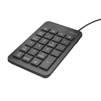 TRUST XALAS Numerický blok, USB, čierny