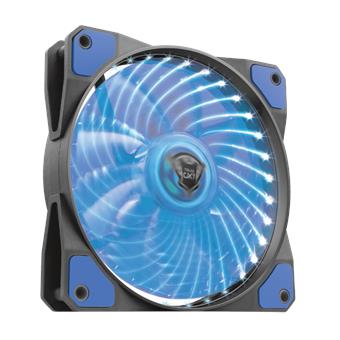 TRUST GXT 762B PC tichý LED ventilátor-black/blue