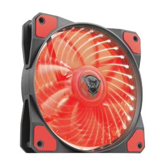 TRUST GXT 762B PC tichý LED ventilátor-black/red