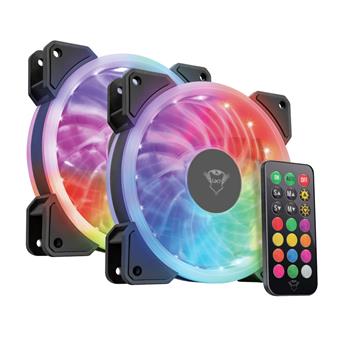 TRUST GXT 770 RGB Illuminated PC Case Fan 2-pack