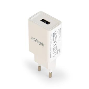Gembird USB nabíječka 2,1A, bílá