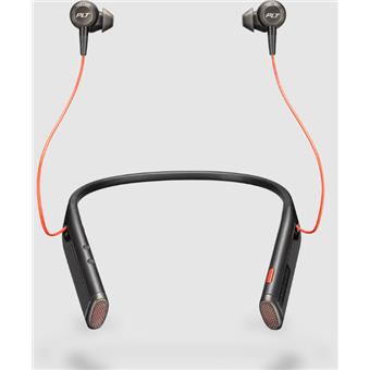 Poly Voyager 6200 UC. USB-C/Stereo/ANC/USB-C/BT/Bezdrát/MS/Černá-oranžová