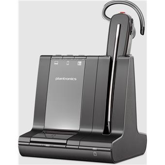 Plantronics Savi 8240 Office/Mono/USB/DECT/Bezdrát/MS/Stand/Černá-stříbrná