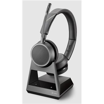 Poly Voyager 4220 Office. 1-Way Base/Stereo/BT/Bezdrát/MS/Stand/Šedá