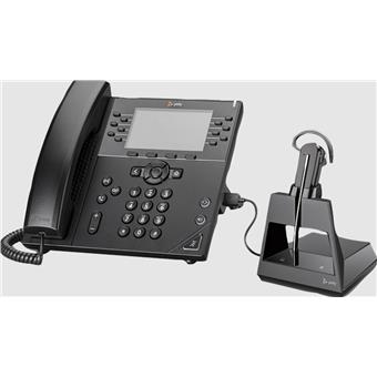 Poly Voyager 4245 CD/Mono/USB/BT/Bezdrát/Stand/Černá-stříbrná