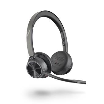 Poly Voyager 4320 UC/Stereo/USB-C/Drát/BT-USB/Bezdrát/MS/Černá