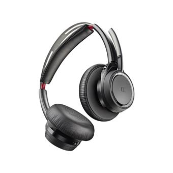 Poly Voyager Focus B825-M UC/Stereo/ANC/BT-USB/Bezdrát/MS/Stand/Černá-červená
