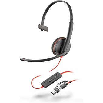 POLY BLACKWIRE 3210,USB-C,USB-C/A ADAPTER,BULK
