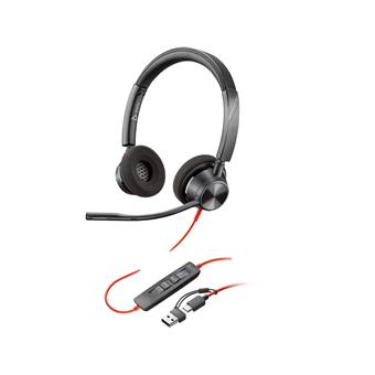 POLY BLACKWIRE 3320,TEAMS,USB-C,USB-C/A ADAPTER