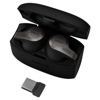 Jabra Evolve 65t, Titanium Black, UC (USB dongle)