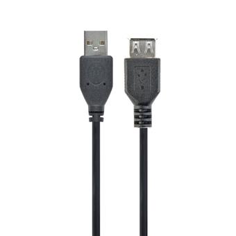 GEMBIRD predlžovací kábel USB, 0,75 m, čierny