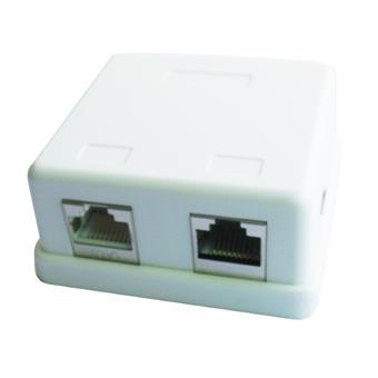 GEMBIRD Two jack surface mount box with 2 CAT6 full-shielded keystone jacks