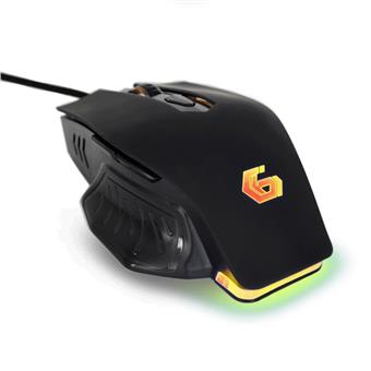 GEMBIRD programovatelná herní RGB myš, černá
