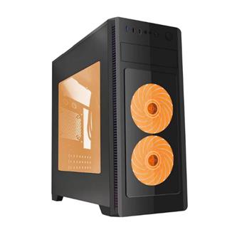 Gembird Computer case Midi Tower Fornax 1000 orange